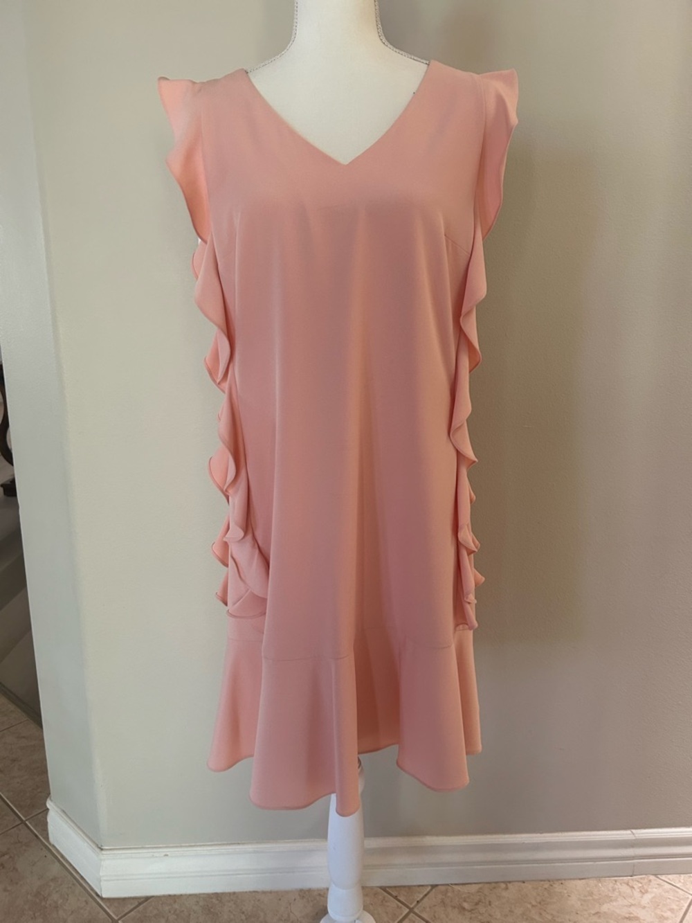 Leslie Fay Ruffled Dress - Picture 2 of 9